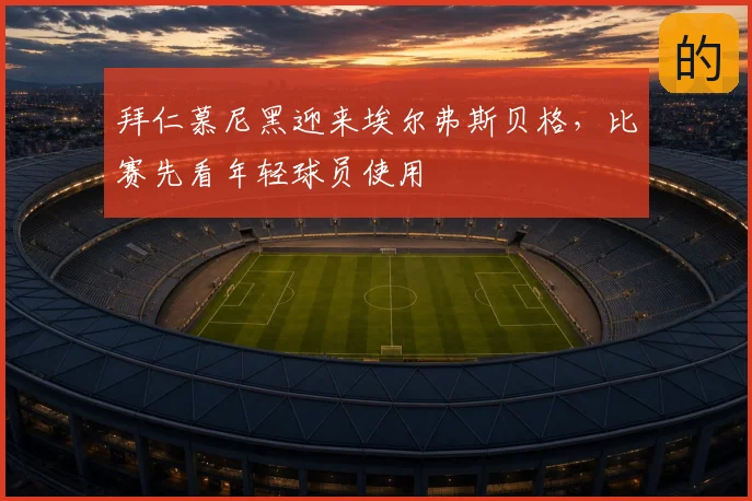 拜仁慕尼黑迎来埃尔弗斯贝格,比赛先看年轻球员使用